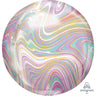 Anagram - Ballon Mylar Orbz Marbré -  Pastel - Party Shop