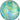 Anagram - Ballon Mylar Orbz Marbré - Vert/Turquoise/Or - Party Shop