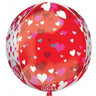 Anagram - Ballon Mylar Orbz - Motifs De Coeur - Party Shop