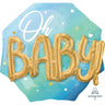 Anagram - Ballon Mylar Supershape 3D - Oh Baby Bleu - Party Shop