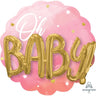 Anagram - Ballon Mylar Supershape 3D - Oh Baby Rose - Party Shop