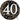 Anagram - Ballon Mylar Supershape - 40 Ans Jumbo - Party Shop