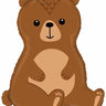 Betallic - Ballon Mylar Supershape - Animal De La Forêt: Ours - Party Shop