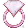 Anagram - Ballon Mylar Supershape - Bague De Mariage Rose Gold - Party Shop