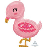 Anagram - Ballon Mylar Supershape - Bébé Flamant Rose - Party Shop