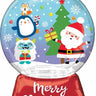 Anagram - Ballon Mylar Supershape - Boule De Neige (Merry Christmas) - Party Shop