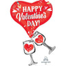 Anagram - Ballon Mylar Supershape - Happy Valentine' Day Cheers - Party Shop
