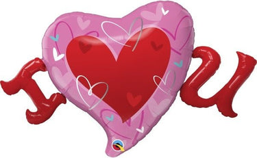 Qualatex - Ballon Mylar Supershape - I Heart (Love) U - Party Shop