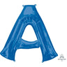 Anagram - Ballon Mylar Supershape - Lettre A Bleu - Party Shop