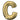 Anagram - Ballon Mylar Supershape Lettre C - Or Blanc - Party Shop