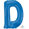Anagram - Ballon Mylar Supershape - Lettre D Bleu - Party Shop