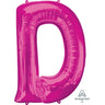 Anagram - Ballon Mylar Supershape - Lettre D Magenta - Party Shop