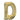 Anagram - Ballon Mylar Supershape Lettre D - Or Blanc - Party Shop