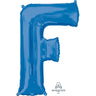 Anagram - Ballon Mylar Supershape - Lettre F Bleu - Party Shop