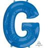 Anagram - Ballon Mylar Supershape - Lettre G Bleu - Party Shop