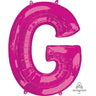 Anagram - Ballon Mylar Supershape - Lettre G Magenta - Party Shop