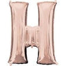 Anagram - Ballon Mylar Supershape - Lettre H Rosegold - Party Shop