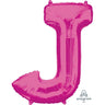 Anagram - Ballon Mylar Supershape - Lettre J Magenta - Party Shop