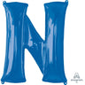 Anagram - Ballon Mylar Supershape - Lettre N - Bleu - Party Shop