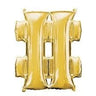 Anagram - Ballon Mylar Supershape - Lettre # - Or - Party Shop