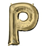 Anagram - Ballon Mylar Supershape Lettre P - Or Blanc - Party Shop
