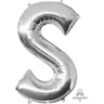 Anagram - Ballon Mylar Supershape - Lettre S Argent - Party Shop