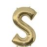 Anagram - Ballon Mylar Supershape - Lettre S - Or Blanc - Party Shop