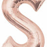 Anagram - Ballon Mylar Supershape - Lettre S - Rosegold - Party Shop