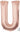 Anagram - Ballon Mylar Supershape - Lettre U - Rosegold - Party Shop