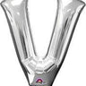 Anagram - Ballon Mylar Supershape - Lettre V Argent - Party Shop