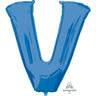 Anagram - Ballon Mylar Supershape - Lettre V Bleu - Party Shop