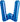 North Star Balloon - Ballon Mylar Supershape Lettre W - Bleu - Party Shop