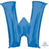 Anagram - Ballon Mylar Supershape - Lettre W Bleu - Party Shop