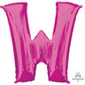 Anagram - Ballon Mylar Supershape - Lettre W Magenta - Party Shop