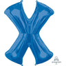 Anagram - Ballon Mylar Supershape - Lettre X Bleu - Party Shop
