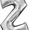 Anagram - Ballon Mylar Supershape - Lettre Z - Argent - Party Shop