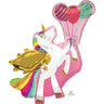 Anagram - Ballon Mylar Supershape - Licorne Et Ballons - Party Shop