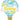 Qualatex - Ballon Mylar Supershape - Montgolfière Welcome Baby Garçon - Party Shop