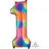 Anagram - Ballon Mylar Supershape - Nombre 1 Arc-En-Ciel - Party Shop