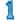 Anagram - Ballon Mylar Supershape - Nombre 1 Bleu - Party Shop