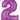 Betallic - Ballon Mylar Supershape - Nombre 2 Mauve - Party Shop