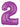 Betallic - Ballon Mylar Supershape - Nombre 2 Mauve - Party Shop