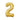 Anagram - Ballon Mylar Supershape - Nombre 2 Or - Party Shop