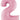 Betallic - Ballon Mylar Supershape - Nombre 2 Rose Pastel - Party Shop