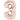 Anagram - Ballon Mylar Supershape - Nombre 3 Rose Gold - Party Shop