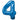 Anagram - Ballon Mylar Supershape - Nombre 4 Bleu - Party Shop
