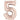 Anagram - Ballon Mylar Supershape - Nombre 5 Rose Gold - Party Shop