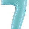 Betallic - Ballon Mylar Supershape - Nombre 7 Bleu Pastel - Party Shop