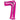 Anagram - Ballon Mylar Supershape - Nombre 7 Magenta - Party Shop