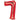 Anagram - Ballon Mylar Supershape - Nombre 7 Rouge - Party Shop